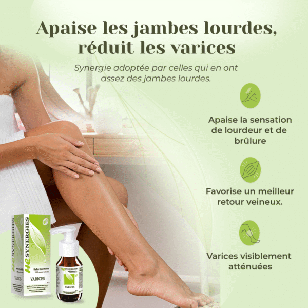 Soulagement des jambes lourdes avec l’huile essentielle contre les varices – résultats visibles
